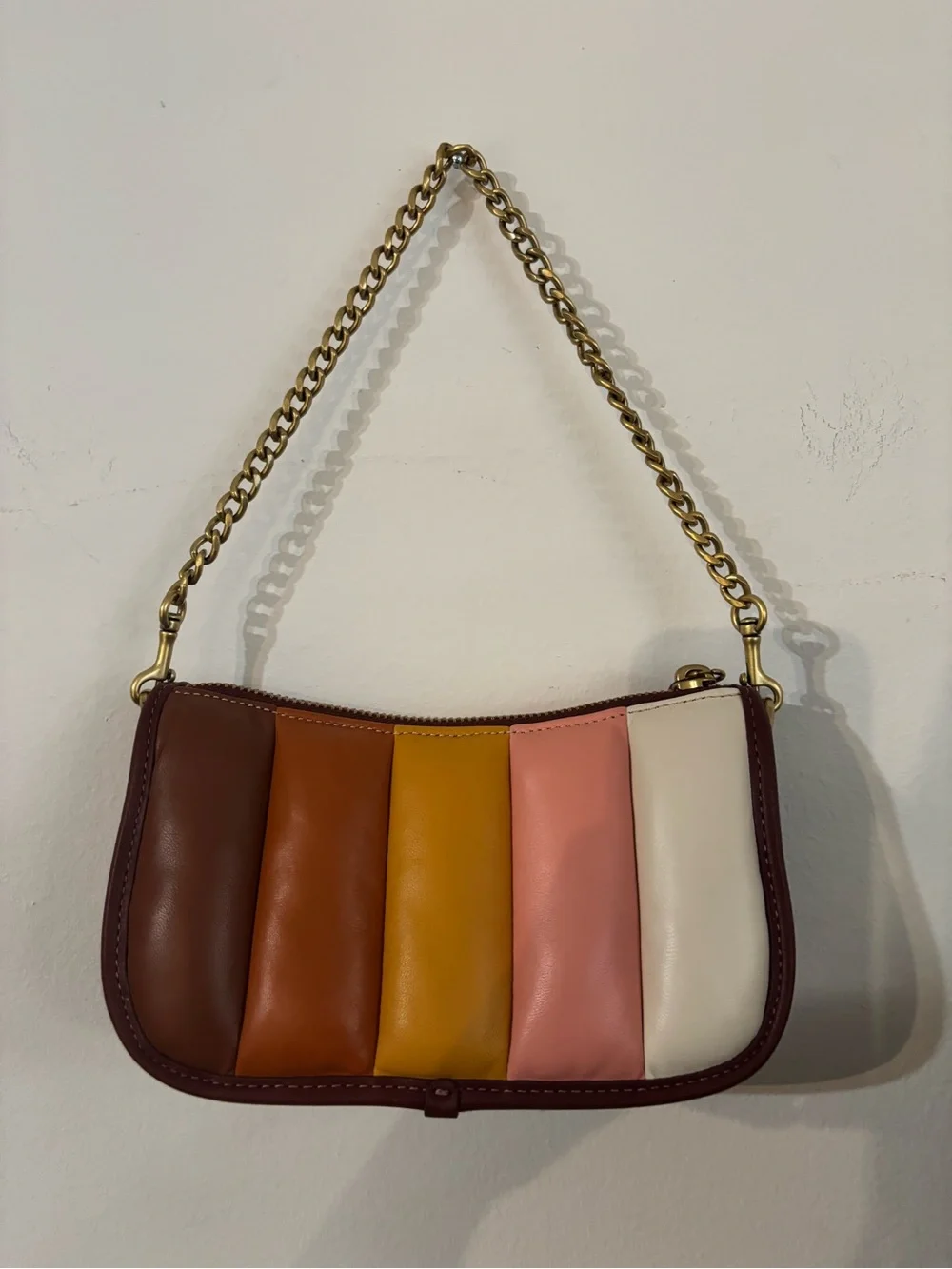 NWOT Coach Quilting Swinger 20 Gold Brass Hardware